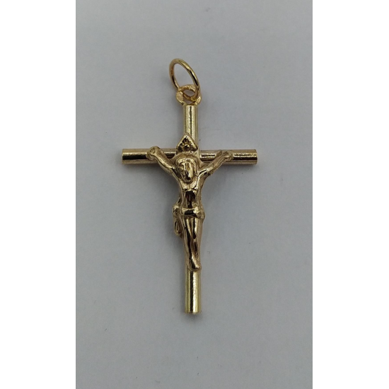 CRUCIFIXO OURO AMARELO 9K CRUCIFIXO OURO AMARELO 9K