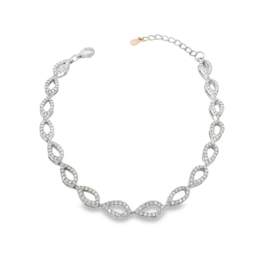 Pulseira Prata Rodeada Pulseira Prata Rodeada