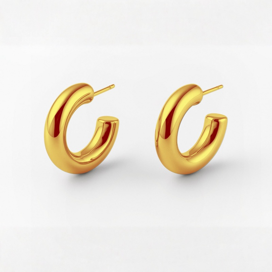 ARGOLAS PRATA DOURADA