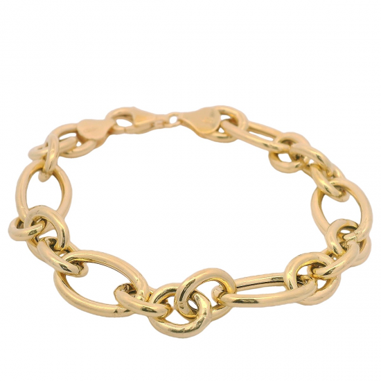 PULSEIRA PRATA DOURADA