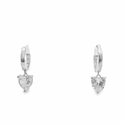 ARGOLAS EM PRATA RODEADA