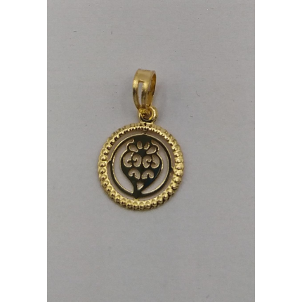 MEDALHA OURO AMARELO 19K