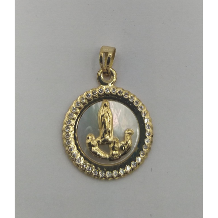 MEDALHA OURO AMARELO 19K