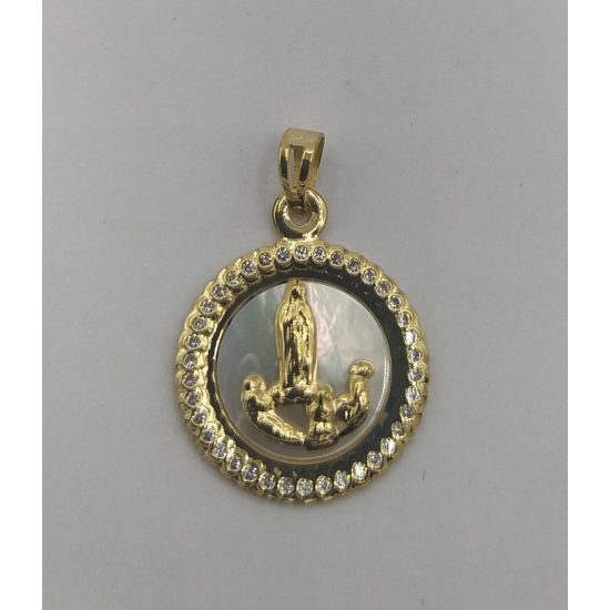 MEDALHA OURO AMARELO 19K