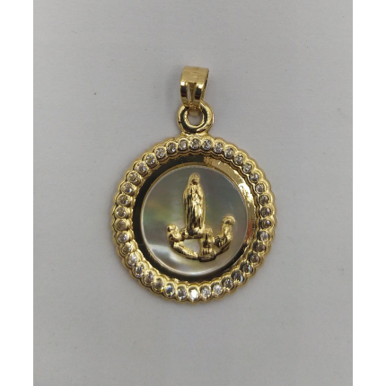 MEDALHA OURO AMARELO 19K