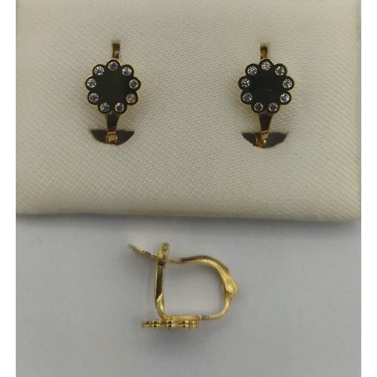 BRINCOS OURO AMARELO 19K CRIANÇA