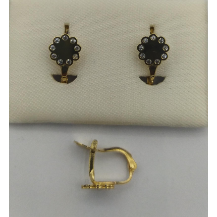 BRINCOS OURO AMARELO 19K CRIANÇA