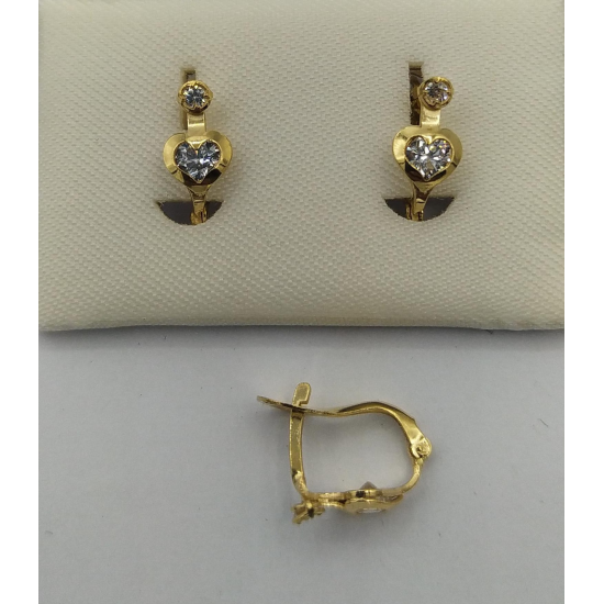 BRINCOS OURO AMARELO 19K CRIANÇA