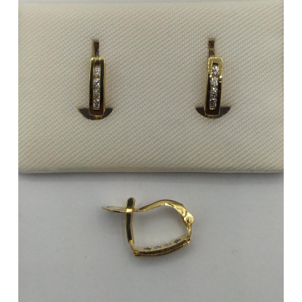 BRINCOS OURO AMARELO 19K CRIANÇA