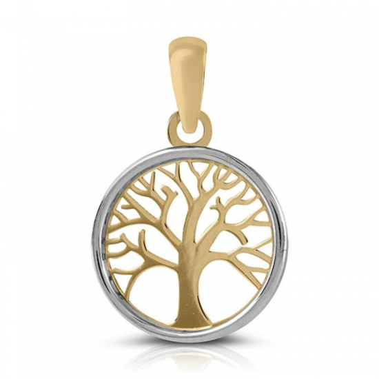 MEDALHA OURO BICOLOR 9K