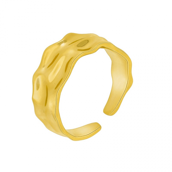 ANEL PRATA DOURADA ''ATELIER''