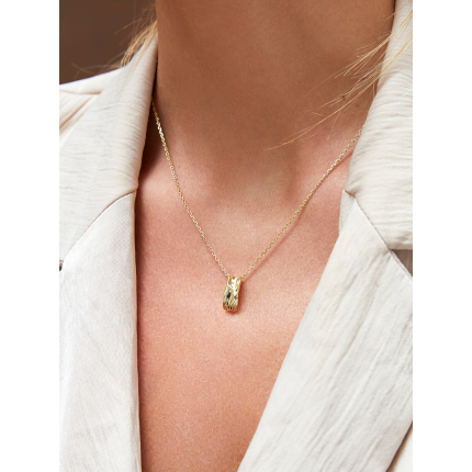 Colar Prata Dourada Marea Atelier