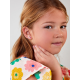 Brincos Prata Rodeada Marea ''happy Girls'' Brincos Prata Rodeada Marea ''happy Girls''