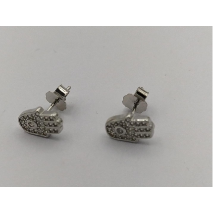 BRINCOS PRATA RODEADA