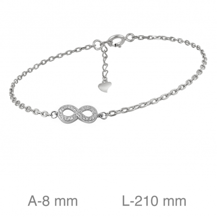 Pulseira Prata Rodeada Pulseira Prata Rodeada