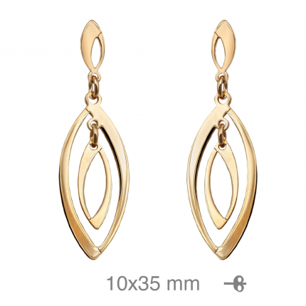 BRINCOS PRATA DOURADA|1