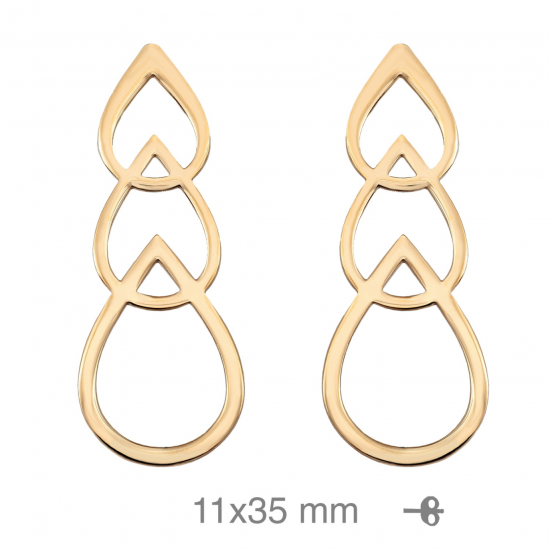 BRINCOS PRATA DOURADA