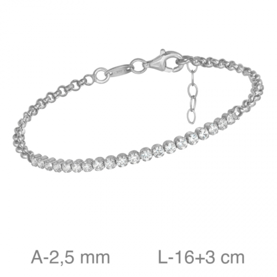 PULSEIRA PRATA RODEADA PULSEIRA PRATA RODEADA