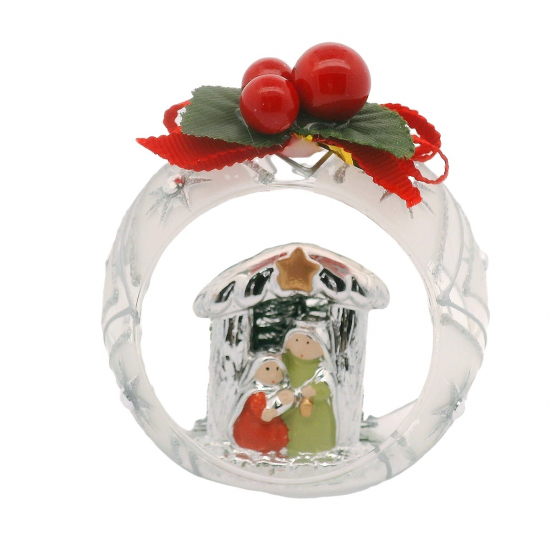 PRESÉPIO PRATA BILAMINADA