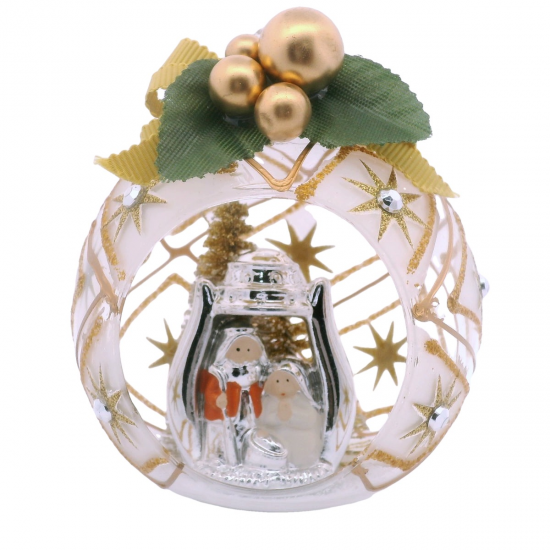 PRESÉPIO PRATA BILAMINADA