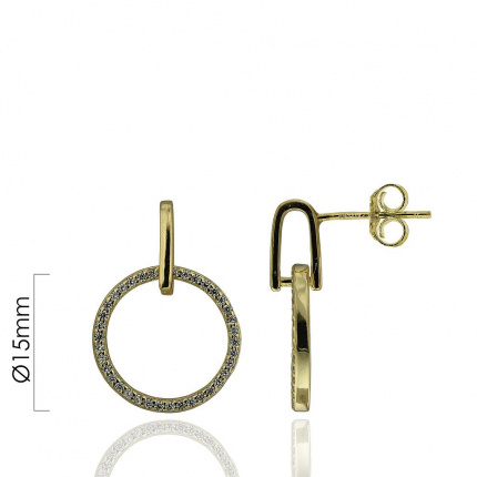 BRINCOS PRATA DOURADA