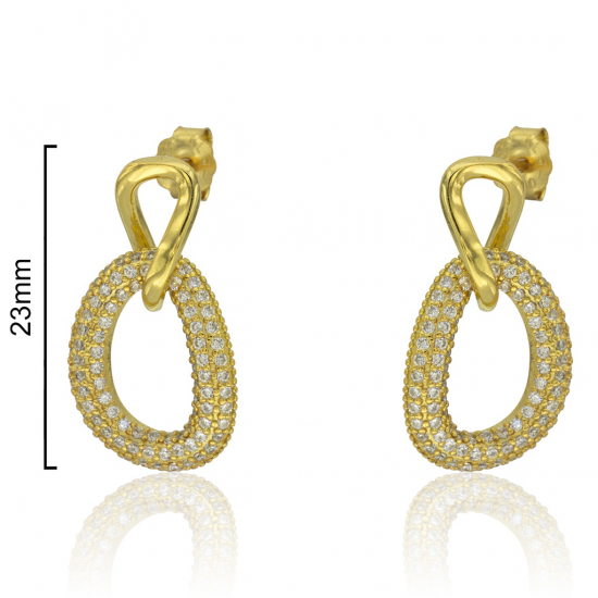 BRINCOS PRATA DOURADA