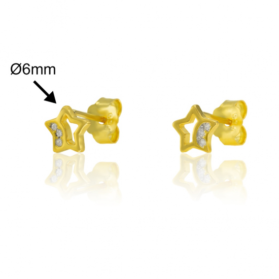 BRINCOS PRATA DOURADA