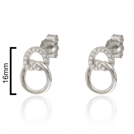 Brincos Prata Dourada