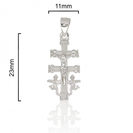 MEDALHA PRATA RODEADA