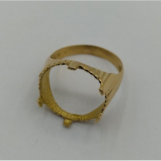 ANEL OURO AMARELO 19K