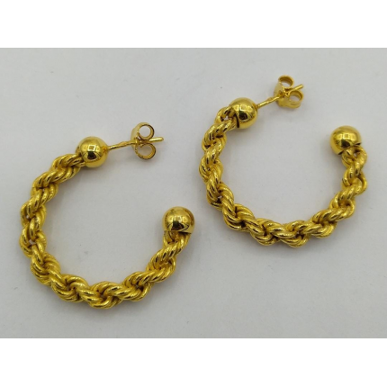 BRINCOS PRATA DOURADA