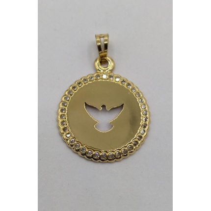 MEDALHA OURO AMARELO 19K