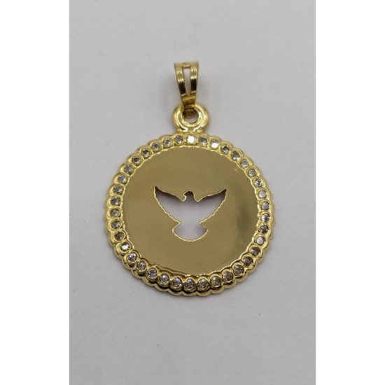 MEDALHA OURO AMARELO 19K