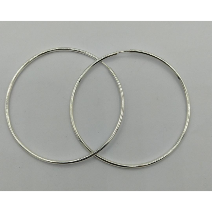 Brincos Prata Rodeada