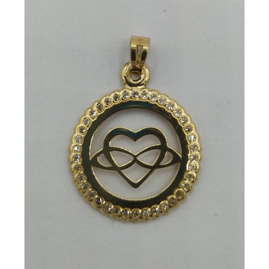 MEDALHA OURO AMARELO 19K