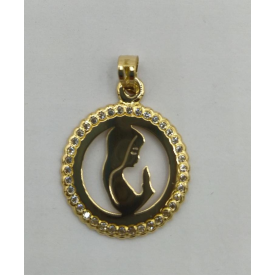 MEDALHA OURO AMARELO 19K