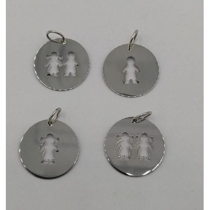 MEDALHA PRATA RODEADA