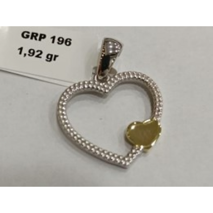 MEDALHA PRATA BICOLOR