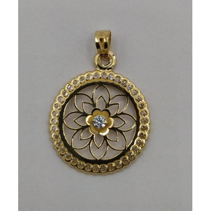 MEDALHA OURO AMARELO 19K