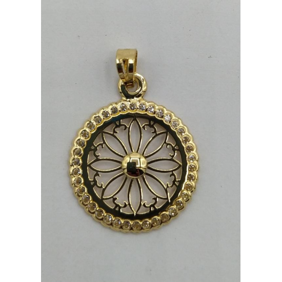 MEDALHA OURO AMARELO 19K