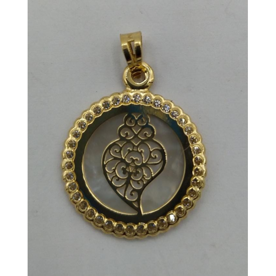 MEDALHA OURO AMARELO 19K