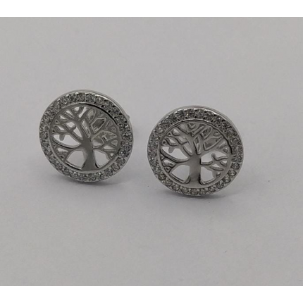 BRINCOS PRATA RODEADA