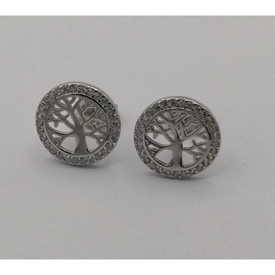 BRINCOS PRATA RODEADA