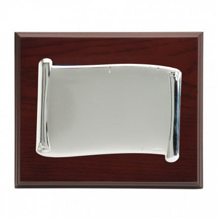 PLACA PRATA BILAMINADA