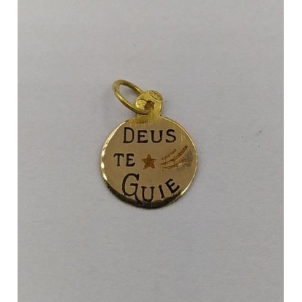 MEDALHA OURO AMARELO 19K