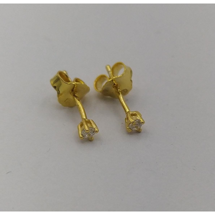 BRINCOS PRATA DOURADA