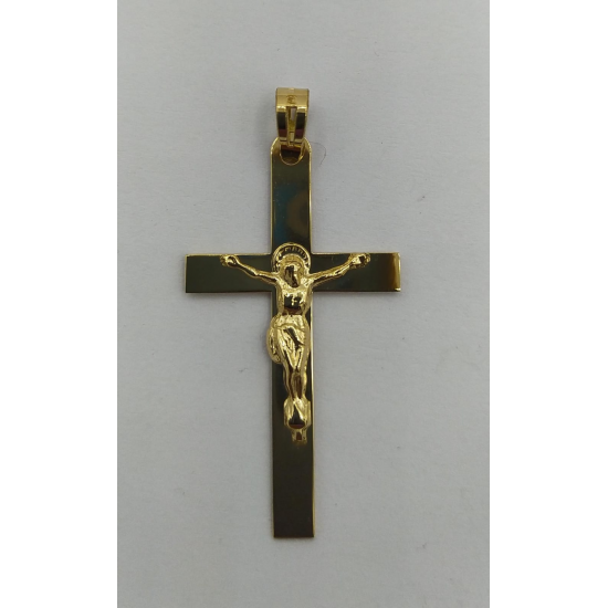 CRUCIFIXO OURO AMARELO 19K