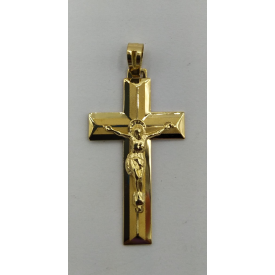 CRUCIFIXO OURO AMARELO 19K