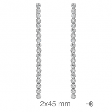 Brincos Prata Rodeada Brincos Prata Rodeada