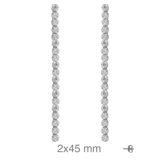 BRINCOS PRATA RODEADA